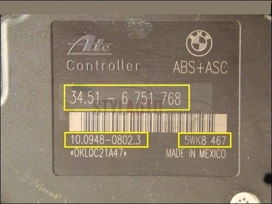 Bomba Hidraulica Abs+Asc Bmw E46-Z3 34.516751767 34516751767 34516751768