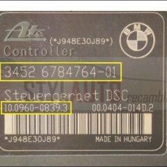 Bomba Esp Abs 34516794650 3451-6784763-01 3452-6784764-01 Abs Dsc Bmw E81 E82 (Avi + In)