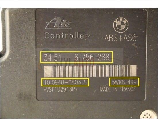 Modulo Abs Bmw 320 Td Ref 5wk8499 / 34.516756286 34.51-6756286 34.51-6756288