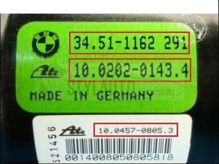 Modulo Hidraulico Abs Bmw Bmw E36 Abs 34511162291 34.51-1162291
