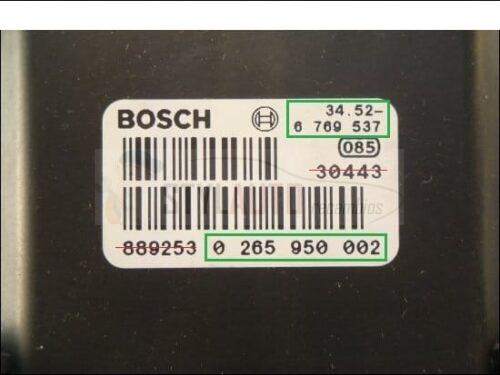 Modulo Hidraulico Abs Bmw Serie 5 Bosch 0265225001 0265950001