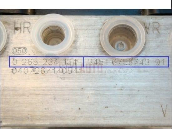 Modulo Hidraulico Esp Bmw 34516758743-01 34516769703-01 0265234134 (Gon mont)