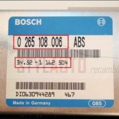 Centralita Abs Bmw E34 Bosch 0265108006 0 265 108 006 1162504