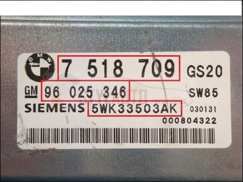 Centralita Caja De Cambios Bmw E46 E39 5wk33503ak 96 025 346 7 518 709