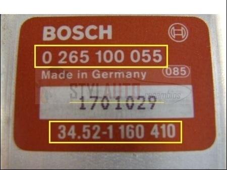 Centralita Control Abs Bmw 0265100055 Bosch 0 265 100 055 34521160410
