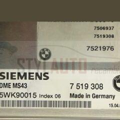 Centralita De Motor Bmw E46 Gasolina Siemens 5wk90015 5wk 90015 Dme Ms4 7519308