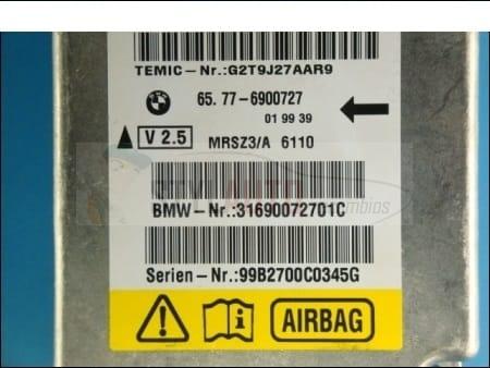 Centralita De Airbags Bmw E39.E38 65776900727 65.77-6900727