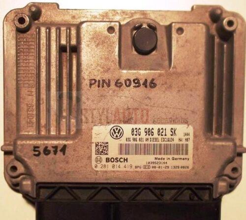 Centralita Motor Ecu Seat Altea 1.9 Tdi 0281014419 03g906021sk Edc16u34