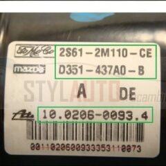 Modulo Hidraulico Abs Ford Fiesta Abs Ford 10096001063 2s612m110ce