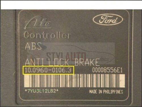 Modulo Hidraulico Abs Ford Fiesta Abs Ford 10096001063 2s612m110ce