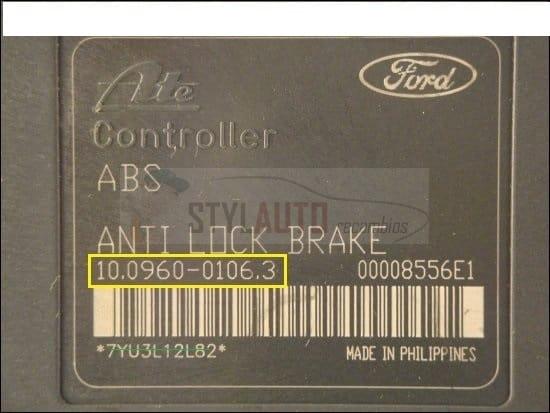 Modulo Hidraulico Abs Ford Fiesta Abs Ford 10096001063 2s612m110ce