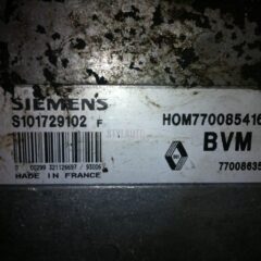 centralita de motor renault clio 7700863541 S101729102F HOM770085416