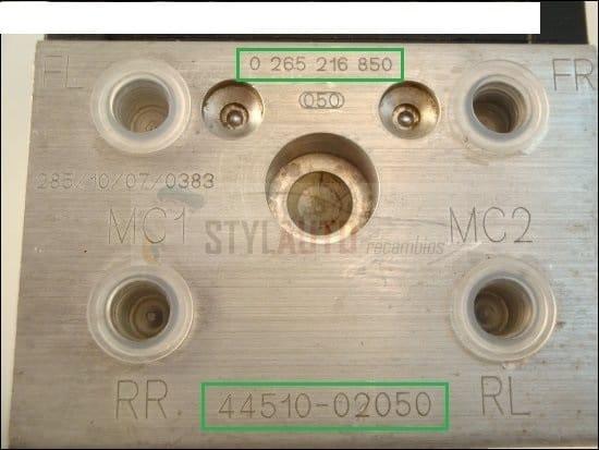 Modulo Abs Toyota 0265216850 0273004571 4451002050