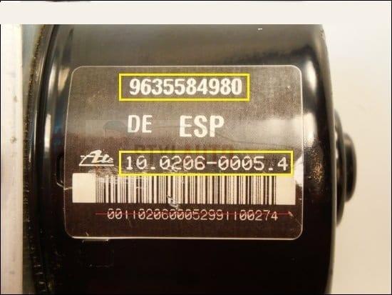 Bomba Hidráulica Abs Citroën C5 Hdi Ate 9635584980 96 355 849 80