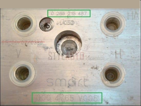 ABS SMART 0004765V005 BOSCH 0265215487 BOSCH 0273004235