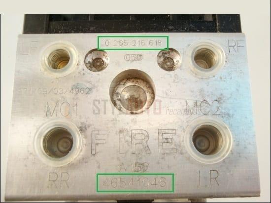 bomba hidraulica abs fiat punto FIRE A152 Fiat 46541046 Bosch 0265216618 / 0273004336