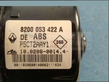 modulo abs renault laguna 8200-053-422-A 8200053422aAte 10020600144 10096014123 P5CT2AAY1