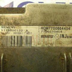CENTRALITA RENAULT MEGANE HOM7700864454 HOM 7700864454 7700110404 SIEMENS S115300122A S115300122 A 0/02591/385139911/98317
