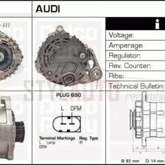 ALTERNADOR NUEVO AUDI VW 2.5 TDI 0124525008 078903016AB - 078903016AC