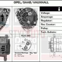 alternador nuevo opel astra zafira dti 0124525030 - 0986046230