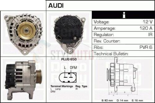 alternador nuevo vw audi tdi 0124515028 - 0124515040 - 0986044330 059903015G - 06C903016 - 078903016F - 078903016H