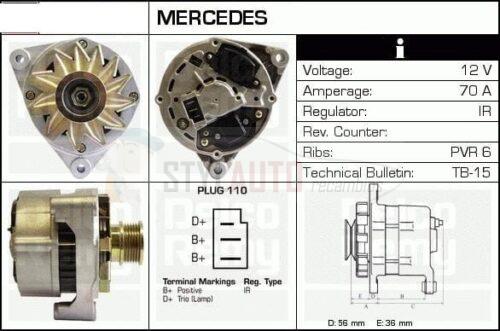 alternador nuevo mercedes e300 turbodiesel 0 120 489 321 - 0 120 489 322 - 0 120 489 325 - 0 120 489 326 - 0 120 489 327