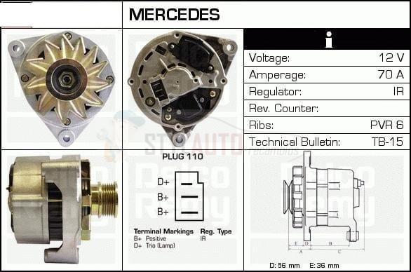 alternador nuevo mercedes e300 turbodiesel 0 120 489 321 - 0 120 489 322 - 0 120 489 325 - 0 120 489 326 - 0 120 489 327