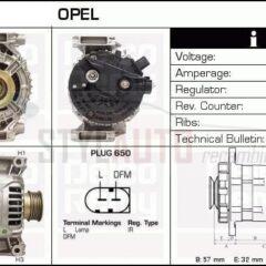 alternador nuevo opel zafira astra 2.0 2.2 0124415009 - 0124415025 - 0124425019 - 0986044010