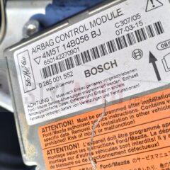 centralita de airbags Ford Focus 4M5T14B056BJ 4M5T 14B056 BJ 650080164501 C307 BOSCH 0285001552 0 285 001 552