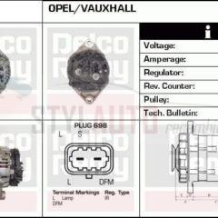 ALTENADOR NUEVO OPEL ASTRA VECTRA ZAFIRA 1.9 CDTI 0124325172