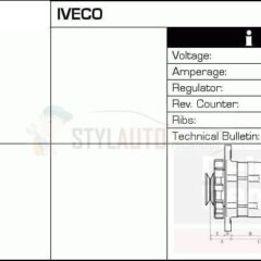 alternador nuevo fiat ducato 2.3 jtd iveco daily 2.3 0124525020 - 0986046210