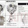 ALTERNADOR NUEVO MERCEDES W140 W129 TRANSPORTER SSANYONG 0 123 500 001 - 0 123 510 002 - 0 123 510 023 - 0 123 512 501