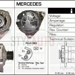 ALTERNADOR NUEVO MERCEDES SSANYONG 0123320010 - 0123320045 - 0123320061 - 0123335003 - 0986038170 - 0986041040