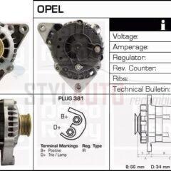 ALTERNADOR NUEVO OPEL V6 GASOLINA 0123500007 - 0123505003 - 0986044970