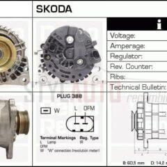 ALTERNADOR NUEVO VW TRANSPORTER LT TDI 0124325022 - 0124325035 - 0986046050