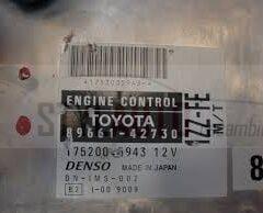centralita de motor Toyota RAV4 2.0 1ZZFE M/T 8966142730 89661-42730 DENSO 1752005943 175200-5943