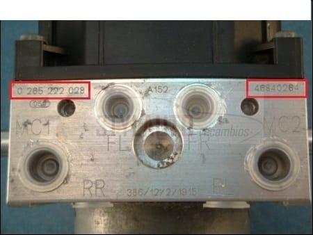 Abs Hidraulico Alfa Romeo 147 0265222028 0265800013 0 265 222 028 0 265 800 013
