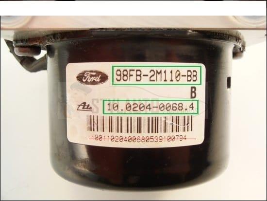 BOMBA ABS FORD PUMA 98FB2M110BB 98FG2C013BB Ate 10020400684 10094901013 5WK8-444