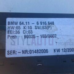 climatizador bmw x5 64116916648 - 64. 11-6916648