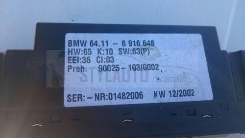 climatizador bmw x5 64116916648 - 64. 11-6916648