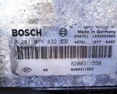 CENTRALITA DE MOTOR RENAULT MASTER BOSCH 0281011432 / 0 281 011 432 / 8200311553 / 8200311550 / EDC 15C13-6.2