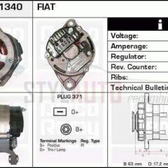 Alternador Iveco P/PA 0120489410, 0120489612, 63306000