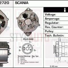 Alternador Scania 3, Pegaso, 0120469959, CA227IR