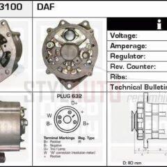 Alternador Daf F, Ford, 0120469527, 0120469562, 0120469761