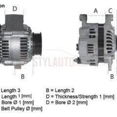 Alternador Iveco, 0123525502, CA1633IR