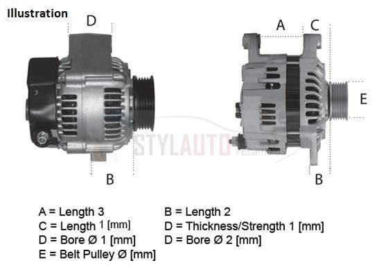 Alternador Volvo 0120469014, 0120469798, 0986034370, 1089861, CA518IR