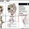 Alternador Iveco 0120469010, 0120469022, CA1336IR