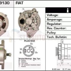 Alternador Iveco 0120469010, 0120469022, CA1336IR