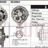 Alternador Scania 0120468131, 0986039490, CA1148IR