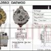 Alternador Daewoo Espero, Nubira, 219091, 96224432,96252548,96252548,CA1386IR